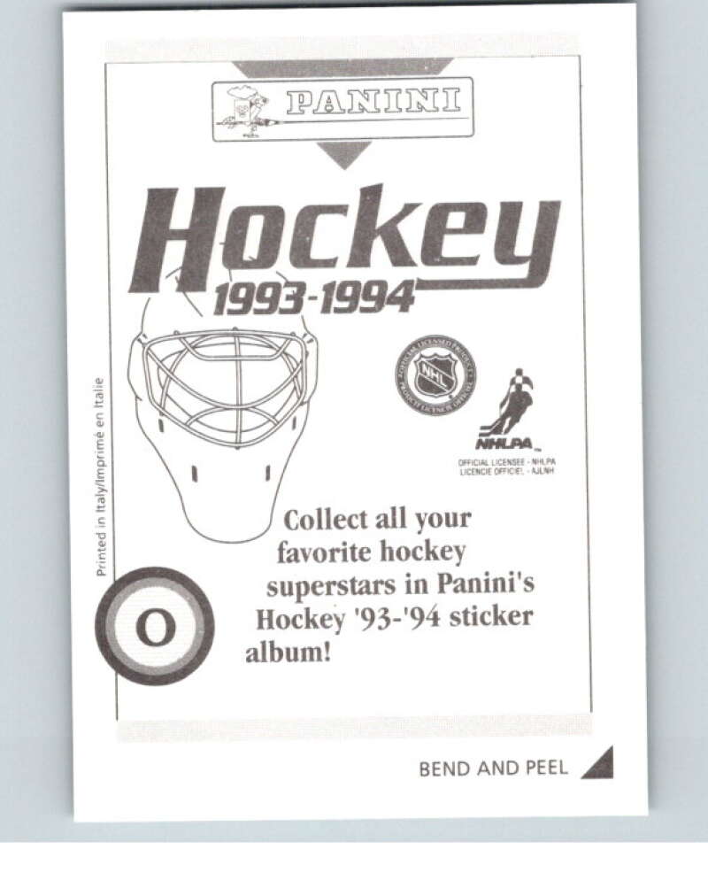 1993-94 Panini Stickers #O Pavel Bure Vancouver Canucks V80802 Image 2