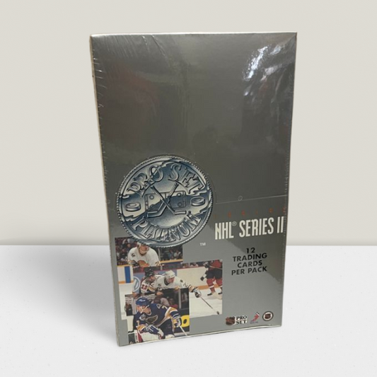 1991-92 Pro Set Platinum Series 2 Hockey Hobby Box - 36 Packs Per Box Image 1
