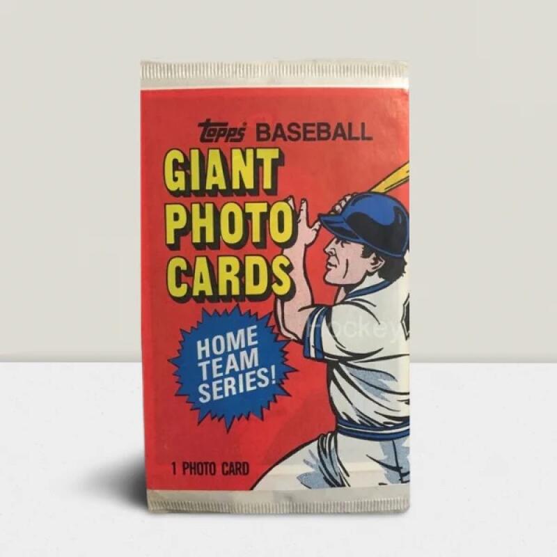 1981 Topps Baseball Giant Photo 5x7 Card Sealed Pack Image 1