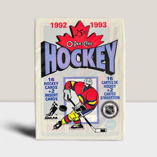 1992-93 O-Pee-Chee Hockey NHL Hobby Pack - 18 Cards Per Pack Image 1