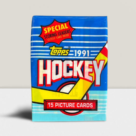 1991-92 Topps Hockey NHL Hobby Pack - 15 Cards Per Pack Image 1