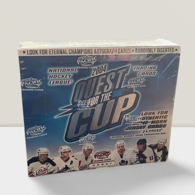 2003-04 Pacific Quest For the Cup Hockey Hobby Box - 24 Packs Per Box Image 1