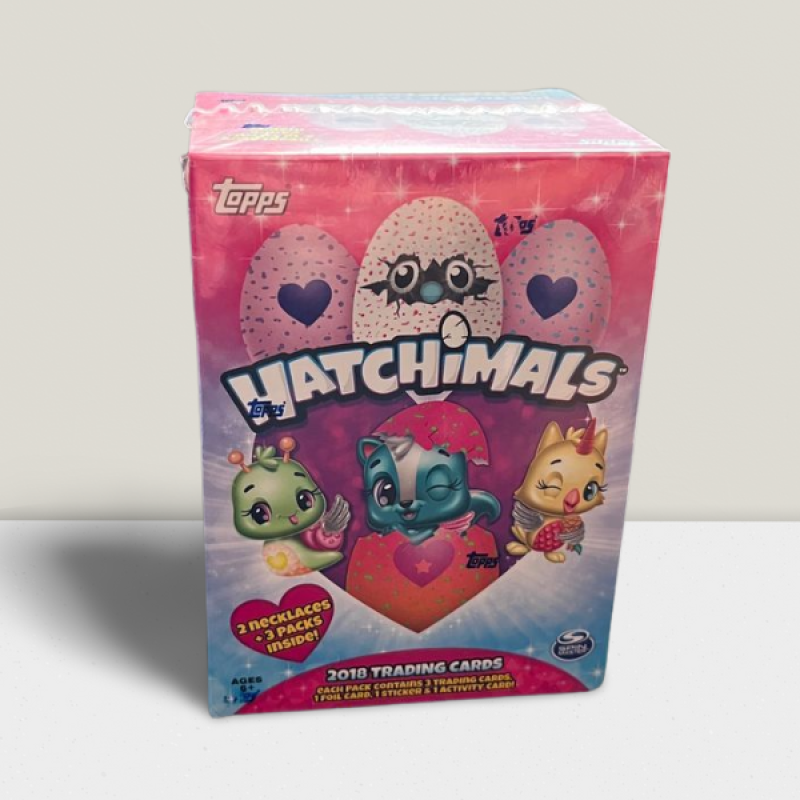 2018 Topps Hatchimals Blaster Box - 3 Packs + 2 Necklaces Per Box Image 1