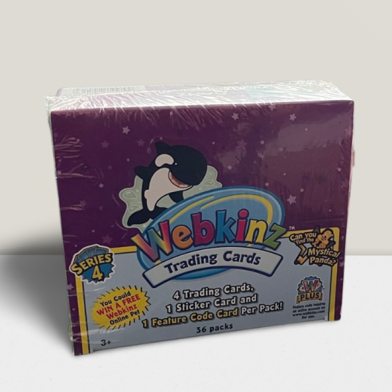 2000 Ganz Webkinz Trading Cards Series 4 Hobby Box - 36 Packs Per Box Image 1