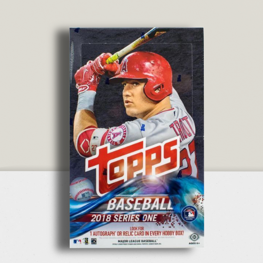 2018 Topps Series 1 Baseball MLB Hobby Box - 36 Packs Per Box Image 1