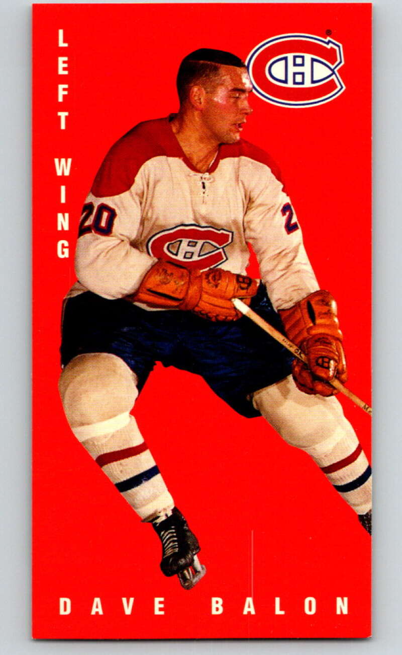 1994-95 Parkhurst Tall Boys #68 Dave Balon Canadiens V80998 Image 1