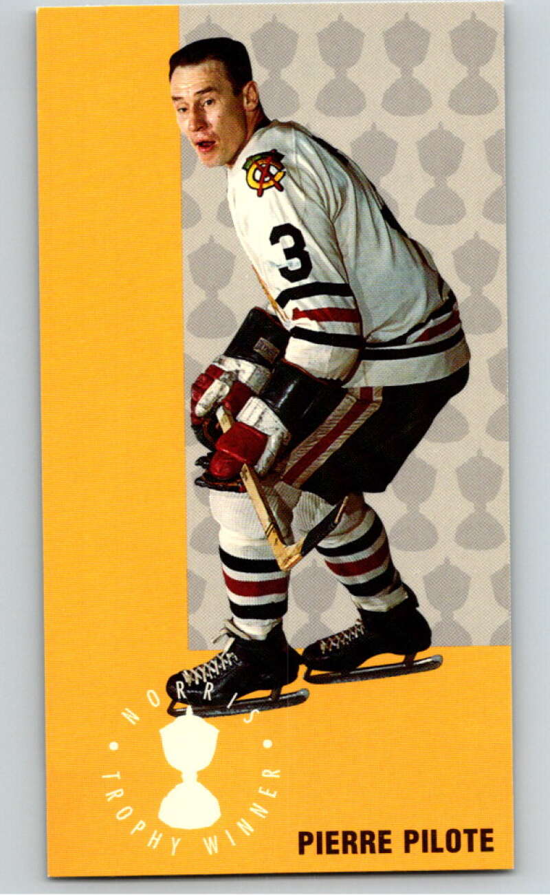 1994-95 Parkhurst Tall Boys #145 Pierre Pilote Blackhawks V81185 Image 1