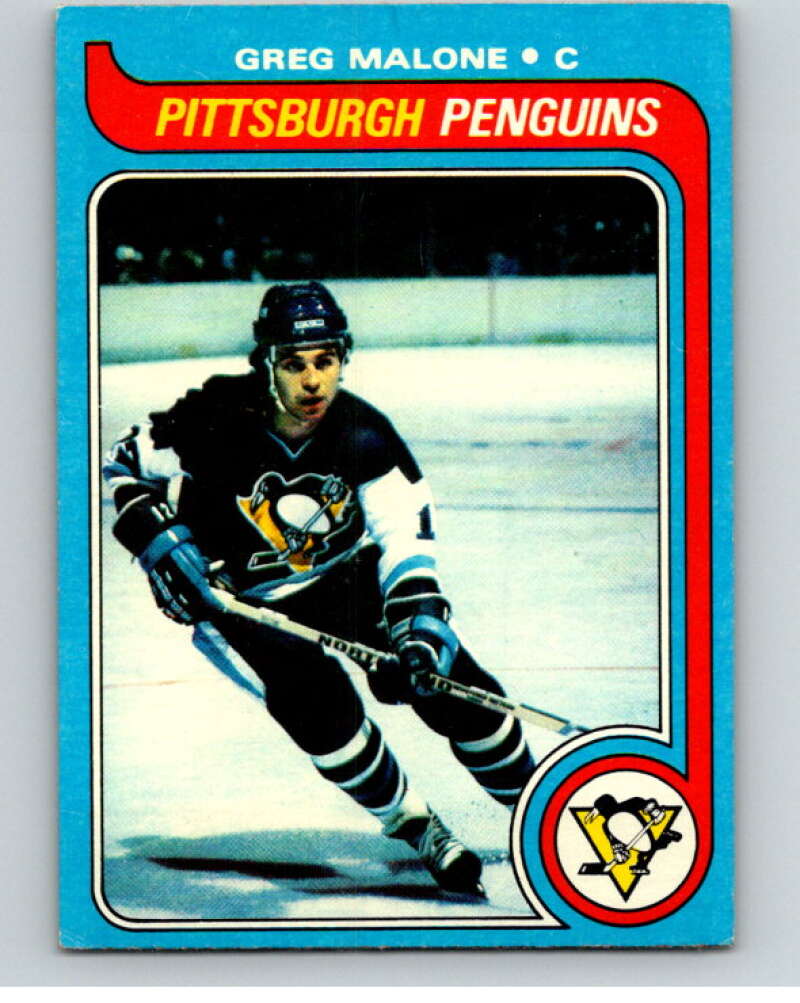 1979-80 Topps #9 Greg Malone Pittsburgh Penguins V81306 Image 1