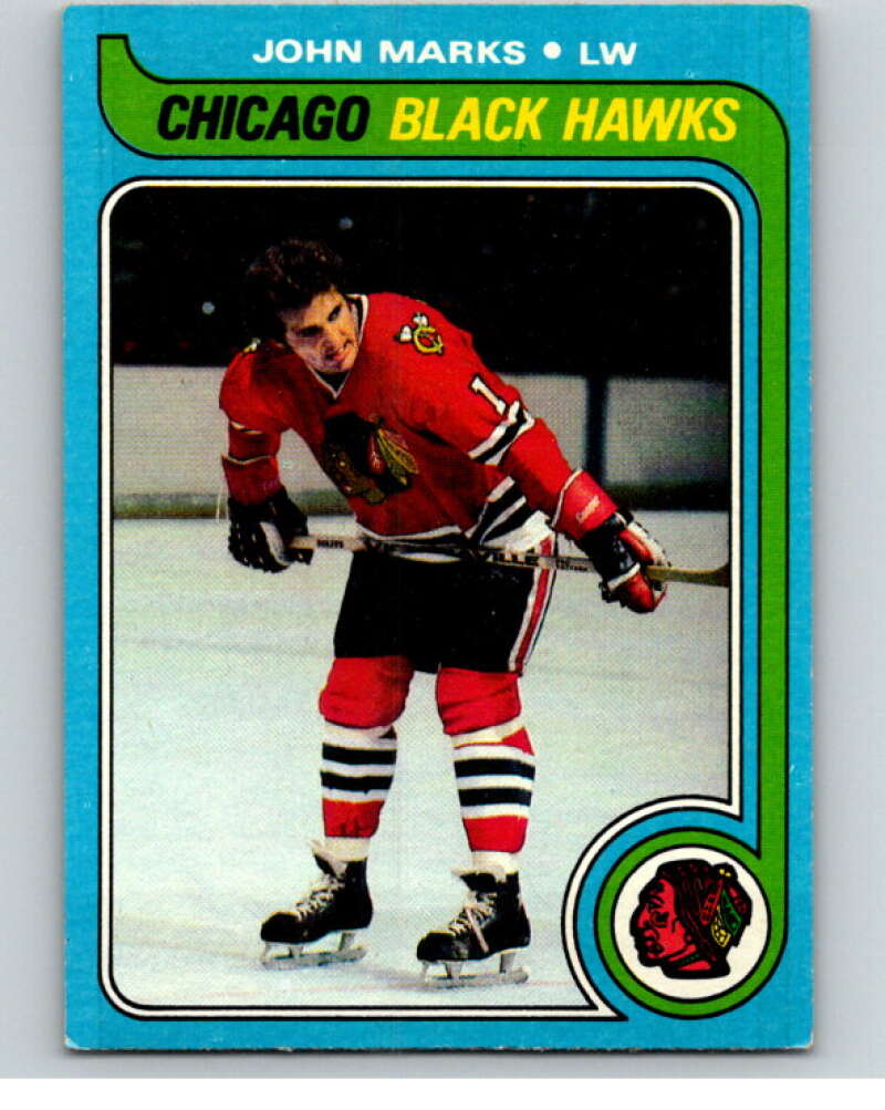 1979-80 Topps #16 John Marks Chicago Blackhawks V81329 Image 1