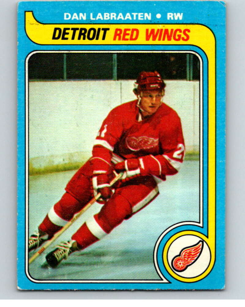 1979-80 Topps #92 Dan Labraaten Detroit Red Wings V81540 Image 1