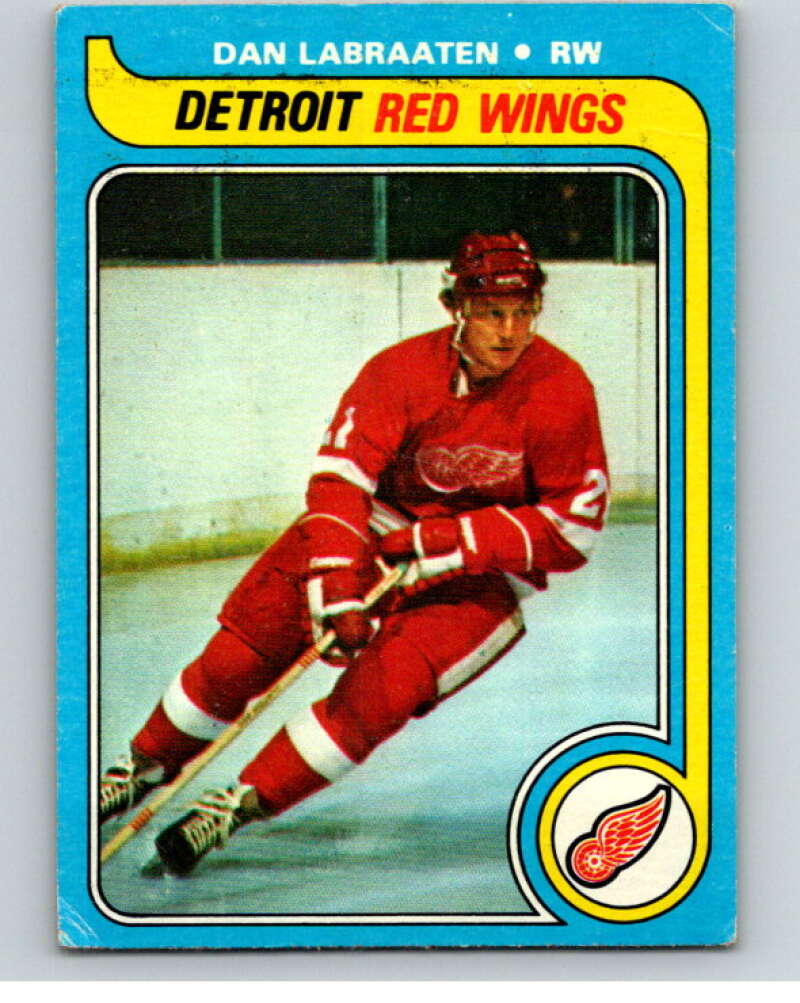 1979-80 Topps #92 Dan Labraaten Detroit Red Wings V81541 Image 1