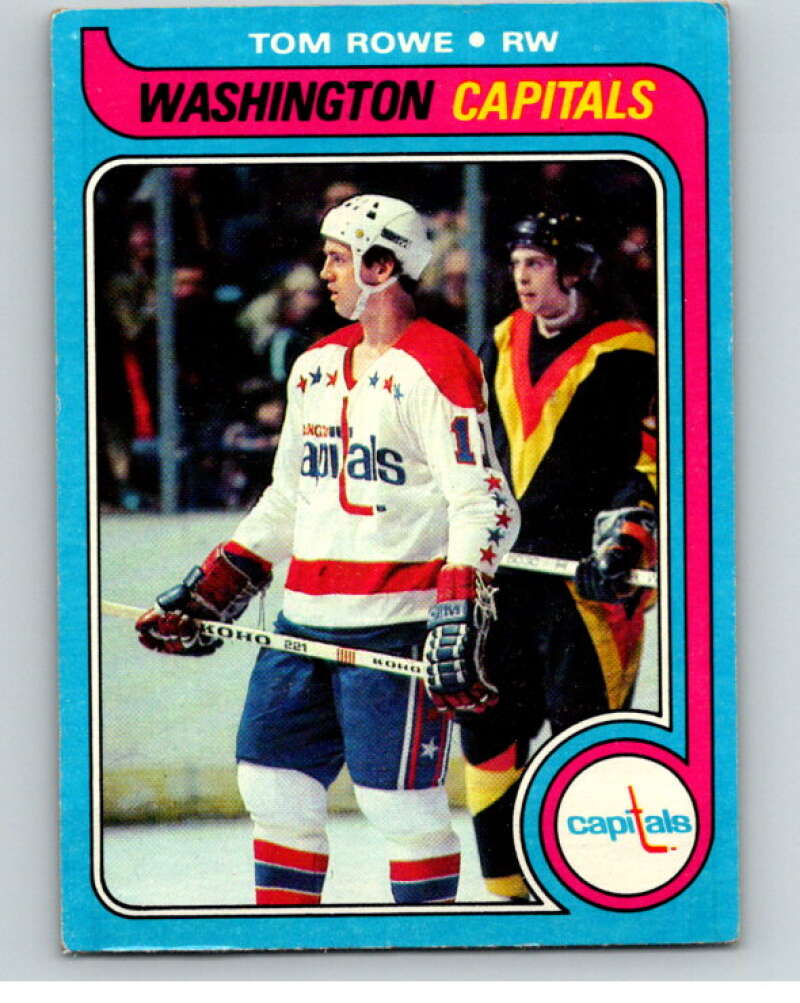 1979-80 Topps #113 Tom Rowe RC Rookie Washington Capitals V81595 Image 1