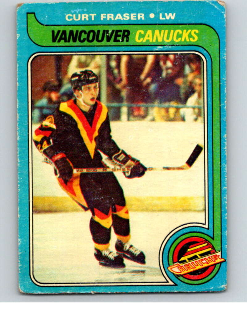 1979-80 Topps #117 Curt Fraser RC Rookie Vancouver Canucks V81608 Image 1