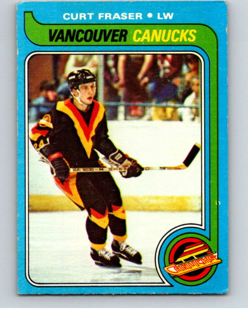 1979-80 Topps #117 Curt Fraser RC Rookie Vancouver Canucks V81609 Image 1