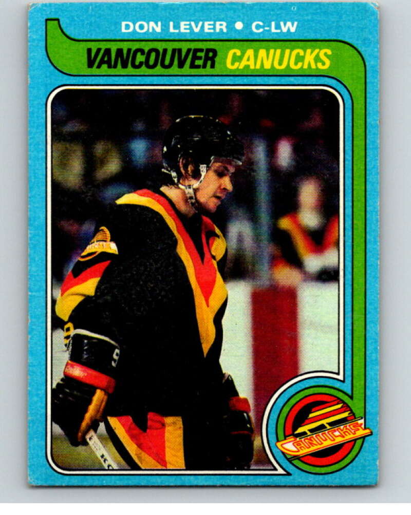 1979-80 Topps #203 Don Lever Vancouver Canucks V81845 Image 1