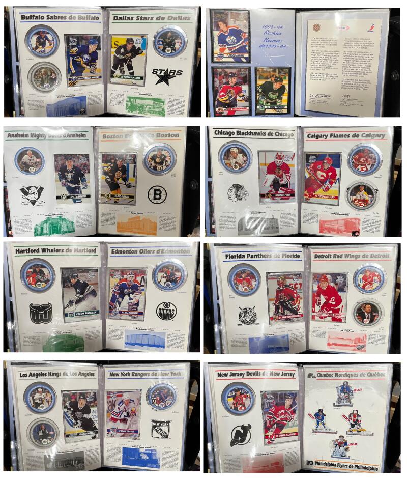 1993-94 Kraft Canada Dinner/Jello Complete NHL Hockey Set with Binder Image 2