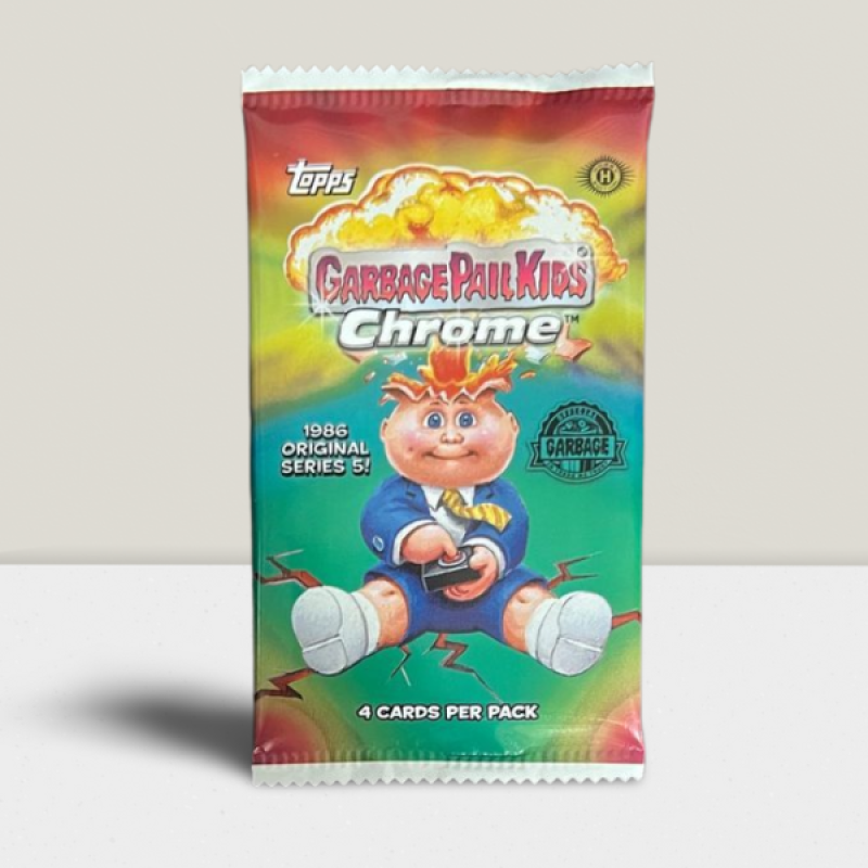 2022 Topps Chrome Garbage Pail Kids 1986 Series 5 Sealed Hobby Pack Image 1