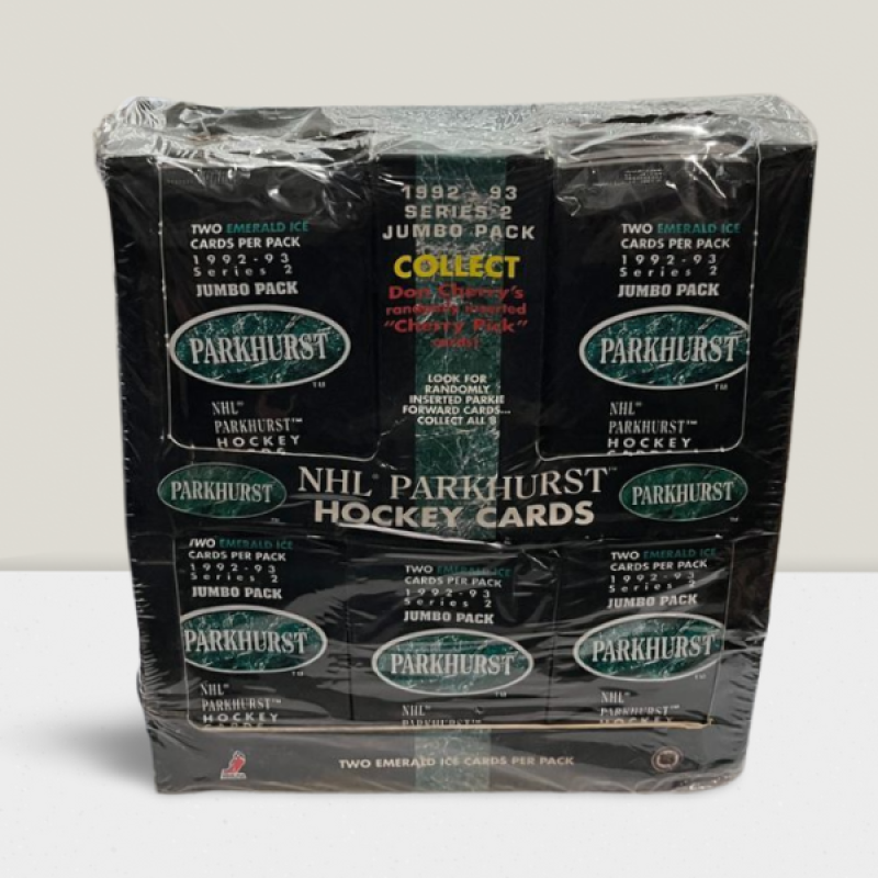 1992-93 Parkhurst Series 2 Jumbo Hockey Box - 25 Packs Per Box Image 1