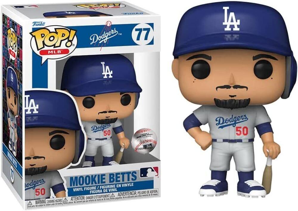 Funko Pop - MLB 77 Mookie Betts Los Angeles Dodgers Vinyl Figure Image 1