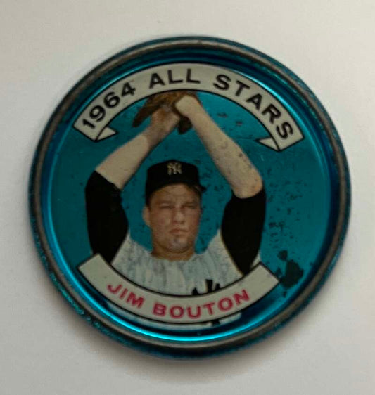 1964 Topps Coins Baseball #138 Jim Bouton AS  New York Yankees  V82036 Image 1
