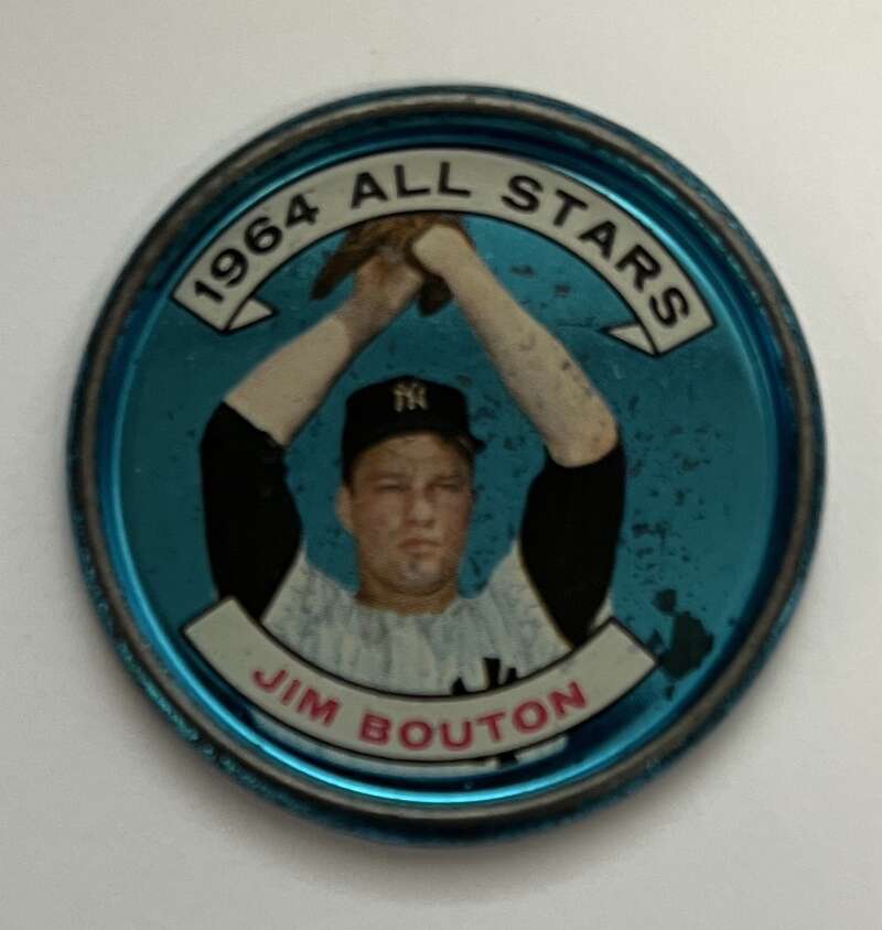 1964 Topps Coins Baseball #138 Jim Bouton AS New York Yankees V82036 Image 1