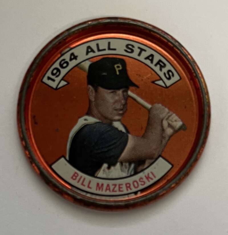 1964 Topps Coins Baseball #143 Bill Mazeroski AS Pittsburgh Pirates V82038 Image 1