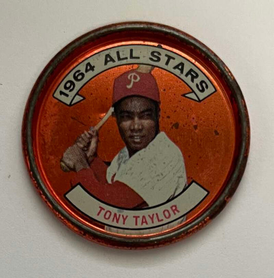 1964 Topps Coins Baseball #144 Tony Taylor AS  Philadelphia Phillies  V82039 Image 1