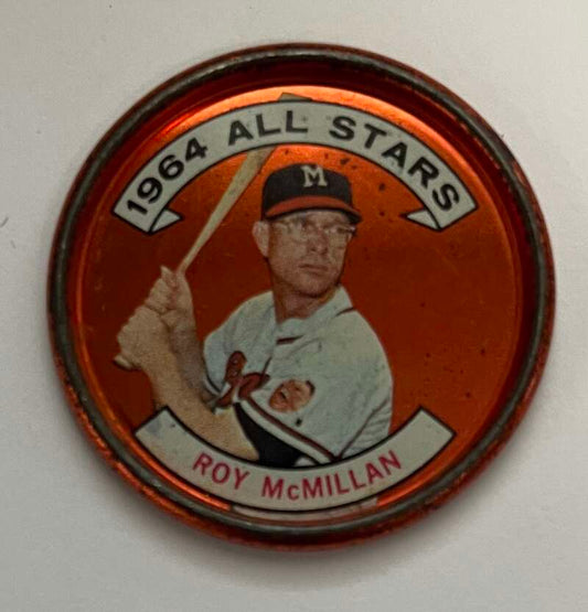1964 Topps Coins Baseball #148 Roy McMillan AS  Milwaukee Braves  V82040 Image 1
