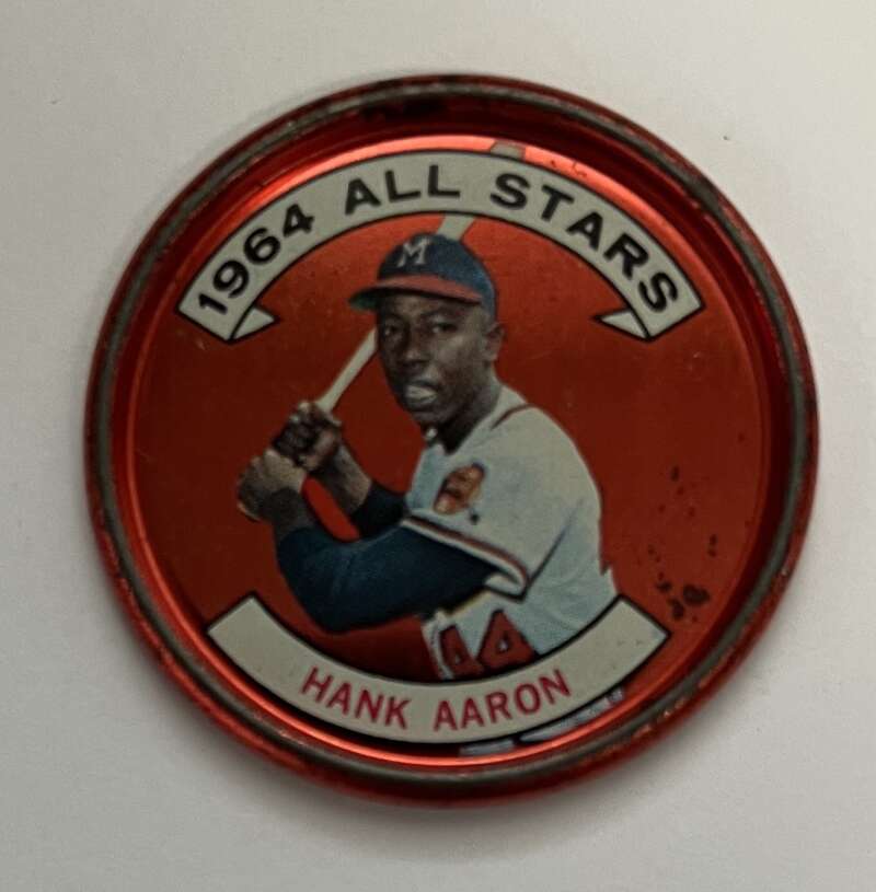 1964 Topps Coins Baseball #149 Hank Aaron AS Milwaukee Braves V82041 Image 1