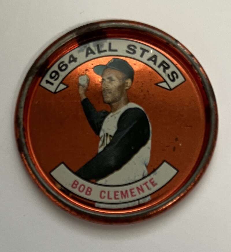 1964 Topps Coins Baseball #150 Roberto Clemente AS Pittsburgh Pirates V82043 Image 1