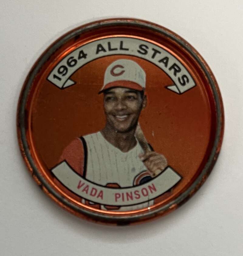 1964 Topps Coins Baseball #152 Vada Pinson AS Cincinnati Reds V82046 Image 1
