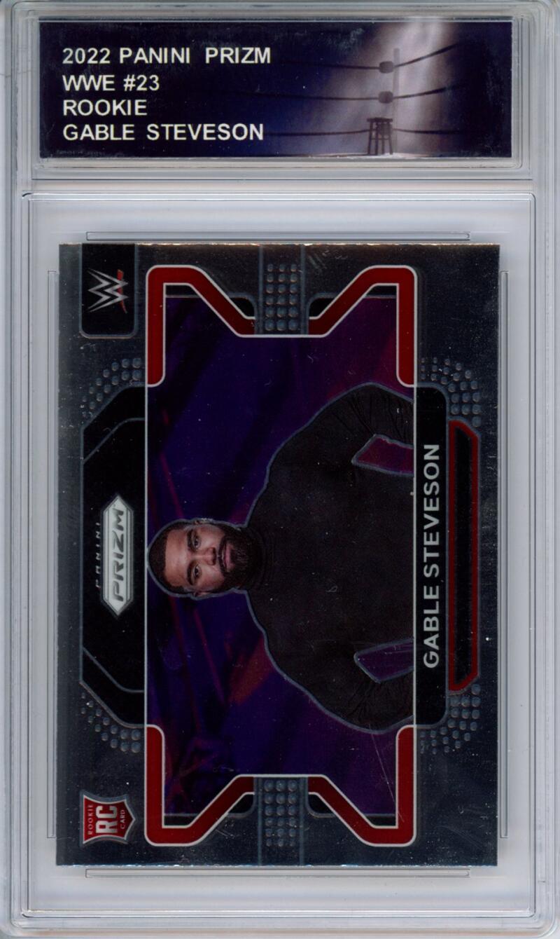 2022 Panini Prizm WWE #23 Gable Stevenson Rookie RC - Encased 294559 Image 1