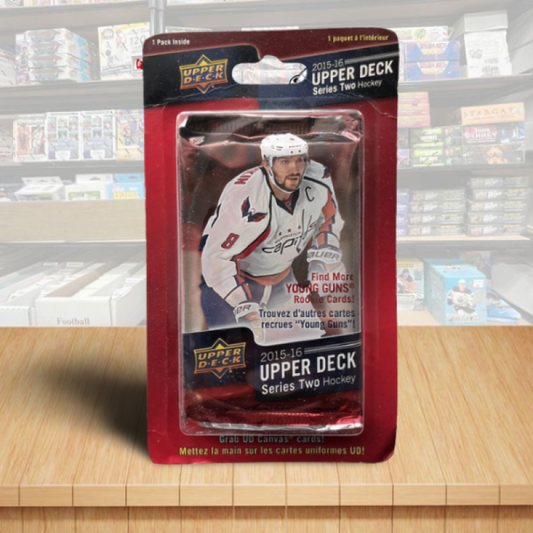 2015-16 Upper Deck Hockey Series 2 Blister Pack - Look for McDavid, Eichel YG Rookies Image 1