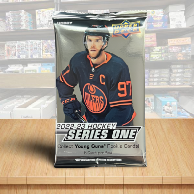 2022-23 Upper Deck Series 1 Hockey Sealed HOBBY Pack - 8 Cards Per Pack Image 1