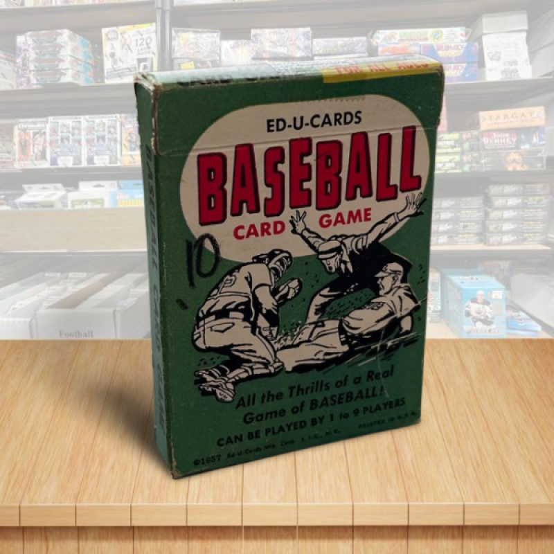 1957 Ed-U-Cards Baseball Vintage Card Game Boxed Complete Set Image 1