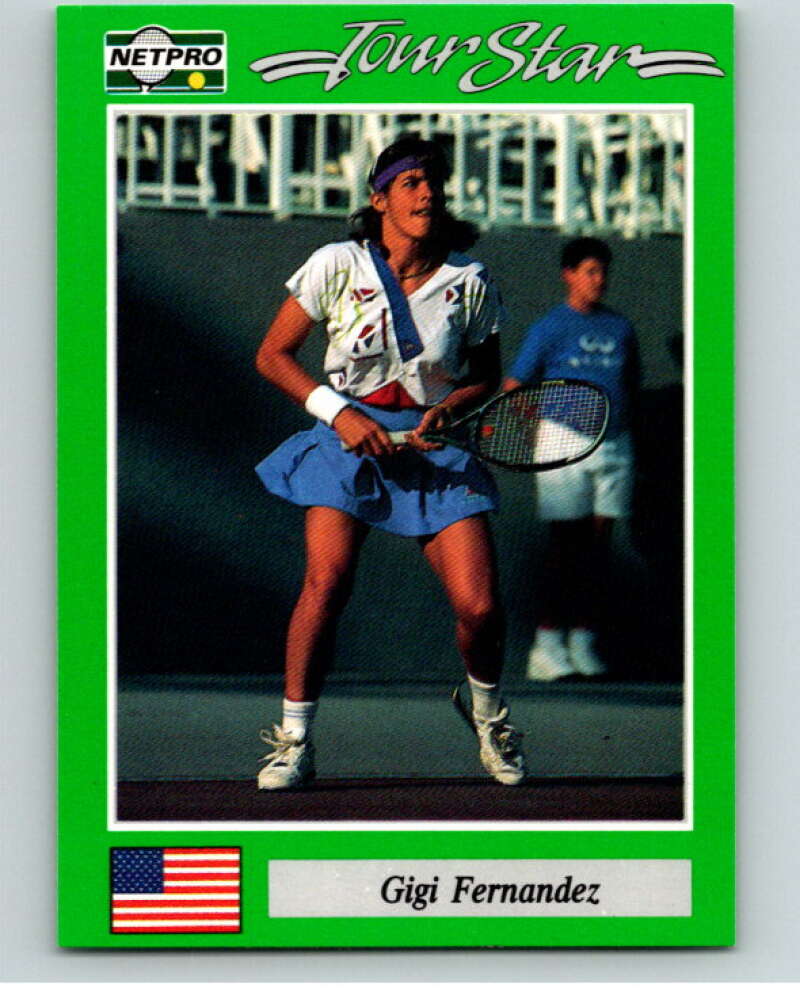 1991 NetPro Tour Stars Tennis #68 Gigi Fernandez RC Rookie V82097 Image 1