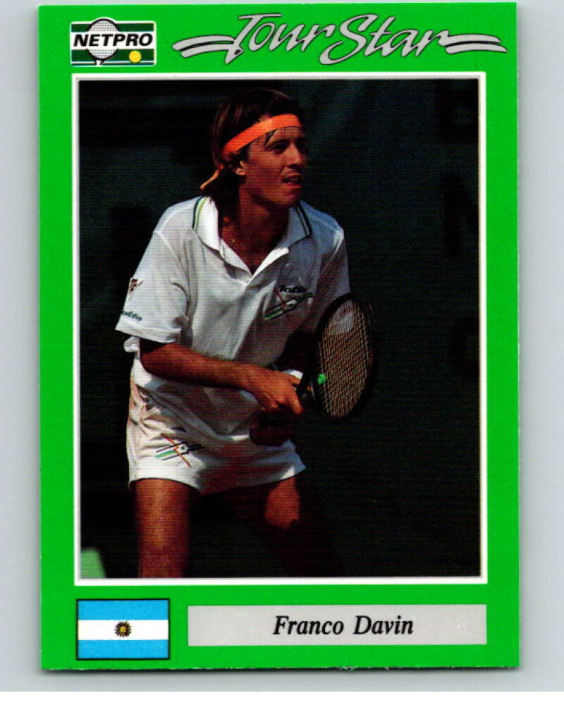 1991 NetPro Tour Stars Tennis #89 Franco Davin V82110 Image 1