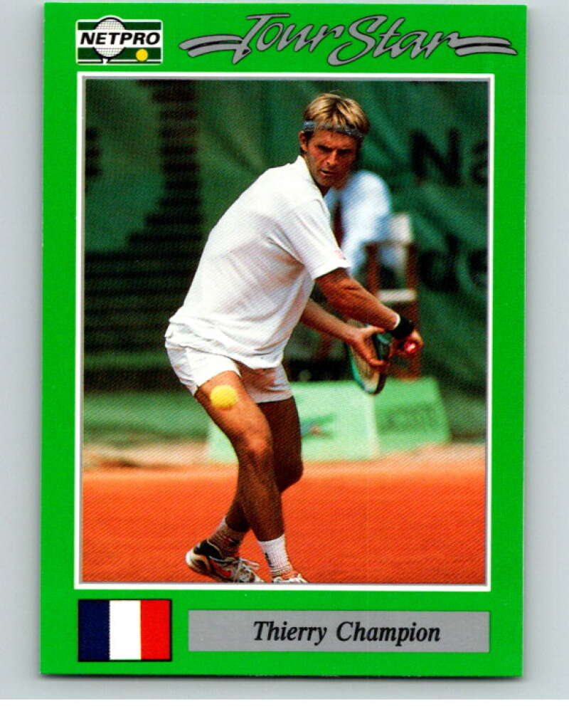 1991 NetPro Tour Stars Tennis #95 Thierry Champion RC Rookie V82114 Image 1