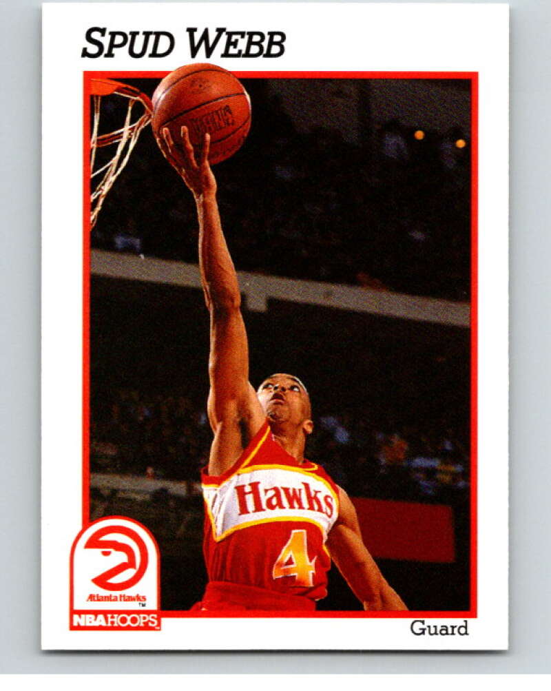 1991-92 Hoops #6 Spud Webb Atlanta Hawks V82127 Image 1