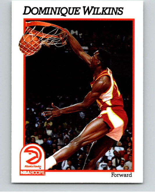 1991-92 Hoops #7 Dominique Wilkins  Atlanta Hawks  V82128 Image 1