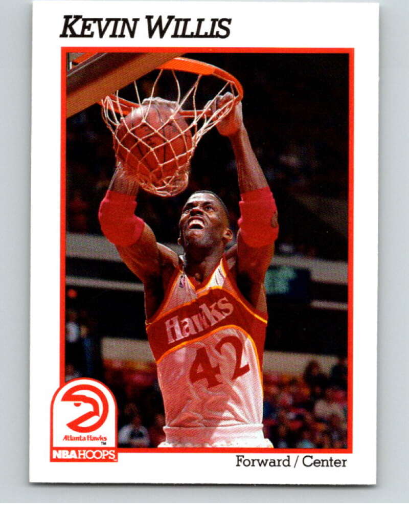 1991-92 Hoops #8 Kevin Willis Atlanta Hawks V82129 Image 1