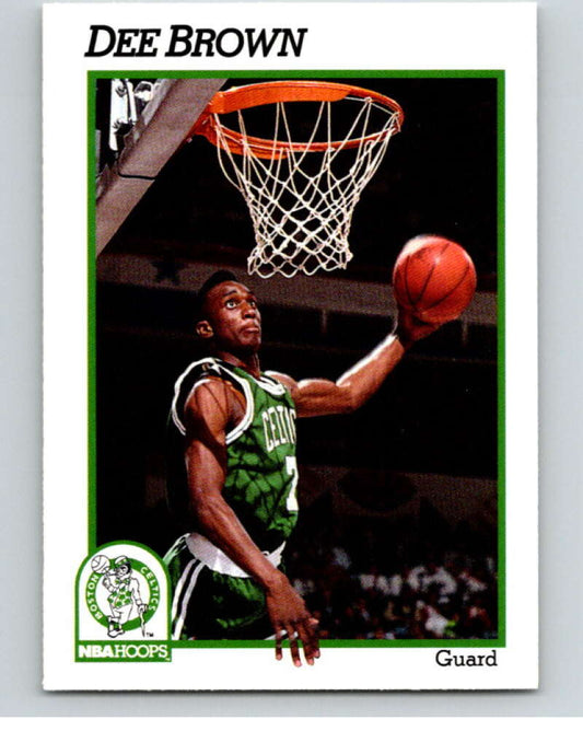 1991-92 Hoops #10 Dee Brown FHC  Boston Celtics  V82130 Image 1