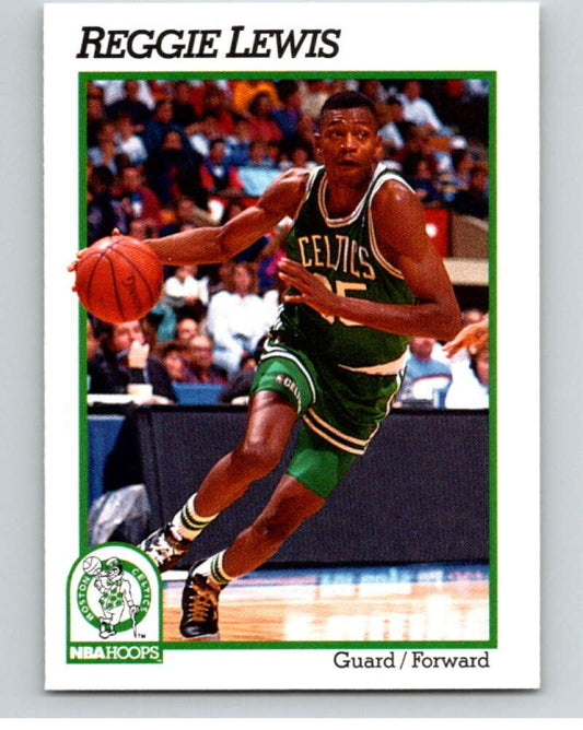 1991-92 Hoops #13 Reggie Lewis  Boston Celtics  V82133 Image 1
