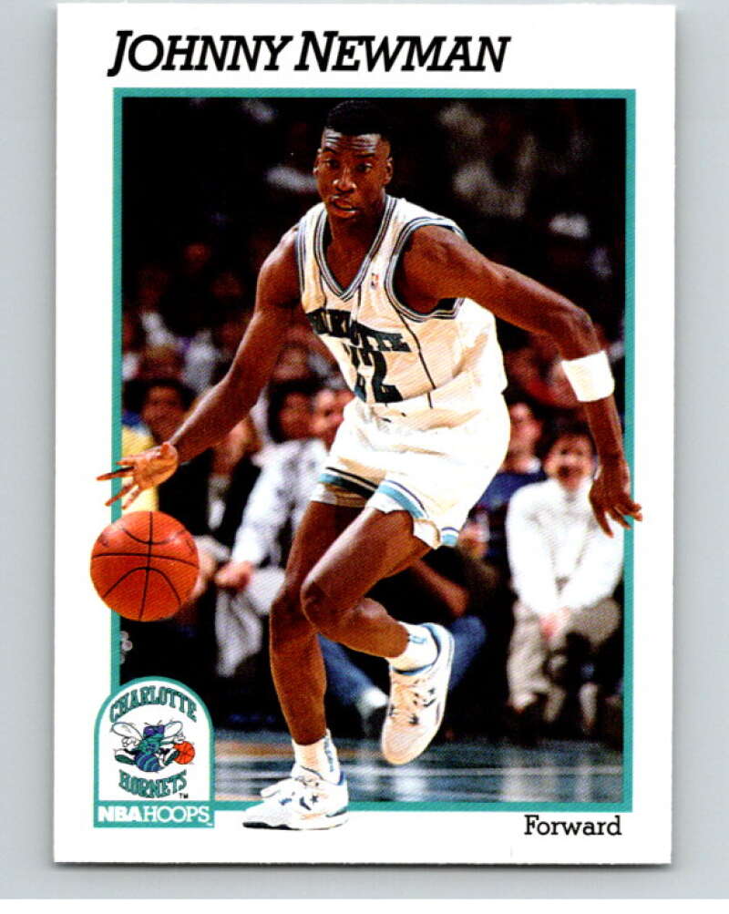 1991-92 Hoops #23 Johnny Newman Charlotte Hornets V82140 Image 1
