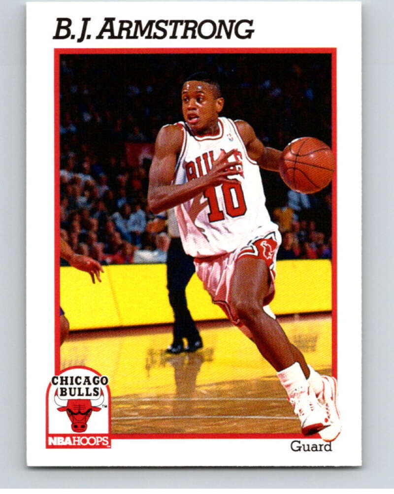 1991-92 Hoops #26 B.J. Armstrong Chicago Bulls V82143 Image 1