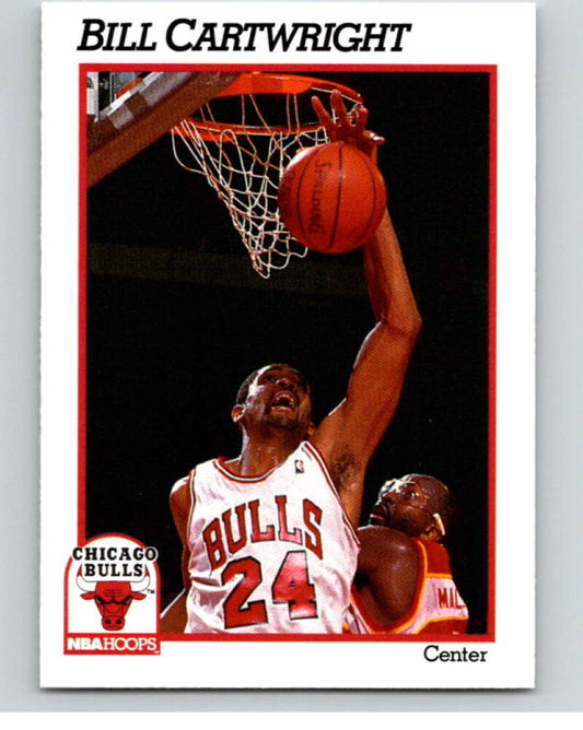 1991-92 Hoops #27 Bill Cartwright  Chicago Bulls  V82144 Image 1