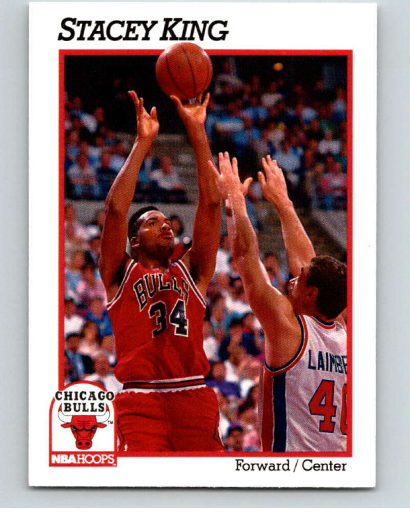 1991-92 Hoops #31 Stacey King Chicago Bulls V82147 Image 1