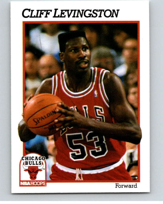 1991-92 Hoops #32 Cliff Levingston  Chicago Bulls  V82148 Image 1