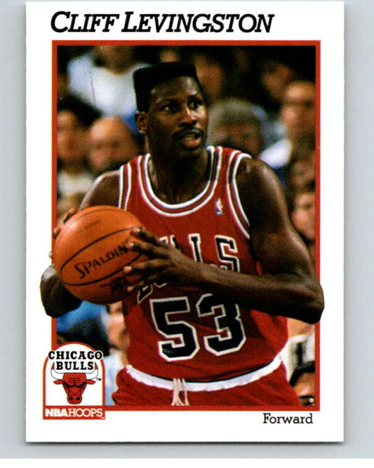 1991-92 Hoops #32 Cliff Levingston  Chicago Bulls  V82149 Image 1