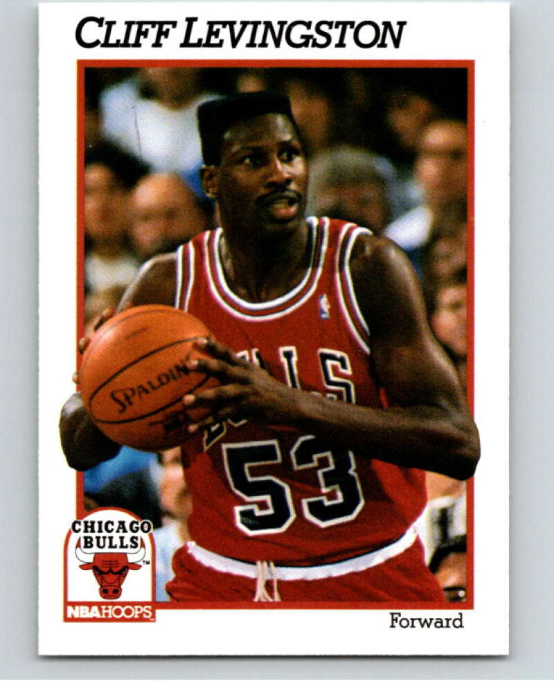 1991-92 Hoops #32 Cliff Levingston Chicago Bulls V82149 Image 1